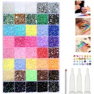 Resin Jelly Rhinestones for Crafting,Colorful DIY Resin Rhinestone Kit,Colors Jelly Rhinestones for 