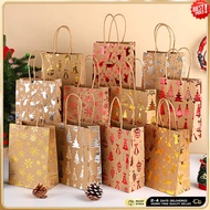 Festive Party Gift Bag Recyclable Gold Foil Gift Bag Shimmering Rustic For  Colleague Gifts Family G
