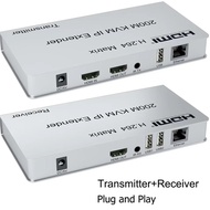 200m IP HDMI KVM Extender Network Matrix Switch Splitter Over Rj45 Cat6 Ethernet Cable Video Transmi