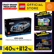 LEGO Technic 42210 Fast 2 Furious Nissan Skyline GT-R (R34) Car (1410 Pieces) Building Blocks Kids T