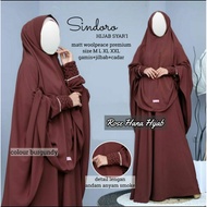 GAMIS SET KHIMAR HIJAB JILBAB CADAR SYARI SINDORO GAMIS JUMBO TERBARU BAHAN WOLFISH PREMIUM ADEM JAT