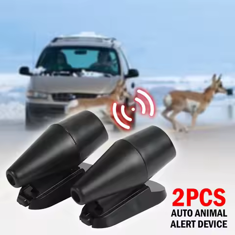 2Pcs/Lot Ultrasonic Whistles Safety Sound Alarm Black Car Deer Animal Alert Warning Wholesale Car al