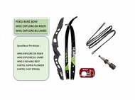 ILF RECURVE BOW SET WNS EXPLORE DX RISER 25/21INCH WITH WNS EXPLORE B1 LIMBS FOR TARGET ARCHERY