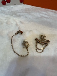 Chanel 耳骨夾款 不對稱耳環 AB款