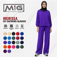 MIG Merissa Muslimah Batwing Blouse Set