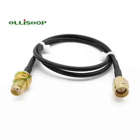 SMA Extension Cable Male to Female Bulkhead Connector RG174 Antenna Cable for 4G LTE WiFi Wireless R