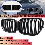 Glossy Black Car Front Kidney Grille Grills For BMW F01 F02 F03 F04 740i 750i 7 Series 2009-2015 Fro