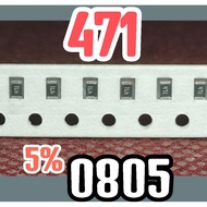 10pcs Chip resistor smd 471 470R 5% size 2012 0805 470ohm 470 ohm