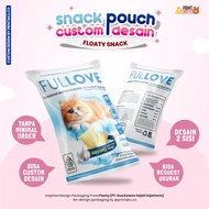 Custom Gift Wrapping | Custom Snack Photo Text Gift Wrap Jumbo Pouch | Series Floaty