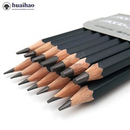 HUAIHAO 14pcs/set Professional Sketch Drawing Pencil Set HB 2B 6H 4H 2H 3B 4B 5B 6B 10B 12B 1B Paint