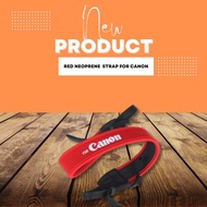 Red Neoprene Neck/Shoulder Strap For Canon DSLR Camera (Ready Stock In Malaysia)