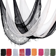 Halloween Decoration - Black Gauze Cloth for Haunted House Atmosphere