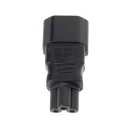 R* IEC 320 C14 3-Pin Male To C5 3-Pin Female Power Plug Converter Adapter