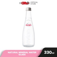 Evian Mineral Water Glass Bottle 330ml