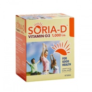 Live-Well Soria-D Vitamin-D3 1000Iu (60 Tablets)