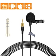 Comica CVM-M-O1 Omni-directional Lavalier Microphone Lapel Microphone for Senn-heiser Comica and Other Wireless Lavalier Transmitter Clip-on Lav Mic for DSLR Camera Video Recording Interview