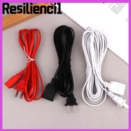 RESILIENCI1 Power Extension Cord, Two-pin Copper AC Power Cord,  2/3/5m PVC Wire