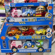Hongxing Genuine Deformed Police Car Polly Toy Ambassador Roy Fire Truck Children's Car Disassembly 