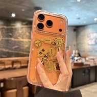 发财手机壳 新年手机壳 Sesuai untuk kes telefon bimbit Apple 17promax baru iphone17pro pasir Dewa Kekayaan 17 R