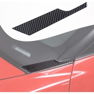 Lcojicep Hood Triangle Panel Trim Cover Compatible with Corvette C6 Z06 ZR1 2005-2013 Real Soft Carb