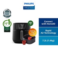 [FREE Baking Kit] PHILIPS 7.2L 16-in-1 Digital Airfryer XXL 5000 Series Connected - HD9285/97, Bake, Dehydrate, Stew++