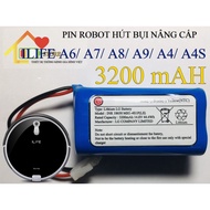 PIN ROBOT HÚT BỤI ILIFE A6/ A7/ A8/ A9/ A4/ A4S NÂNG CẤP ( DUNG LƯỢNG CAO 3200 MAH)