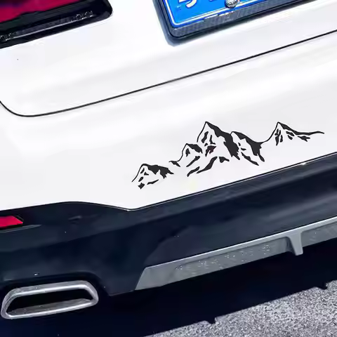Mountain Snow Peak Car Sticker Outdoor Adventure Vinyl Decal Windshield Bumper Triangle Window Off R