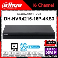 Dahua IP POE NVR4216HS-16P-4KS3 16CH 16 Channel Full HD 1080P HDMI CCTV NVR Network Video Recorder