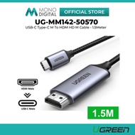 UGREEN USB C to HDMI Cable 4K 60HZ Type C to HDMI Converter 1.5M for Phone 17 16 15 Pro Max MacBook 