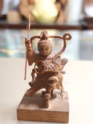 早期 木雕 印度老山檀香 三太子