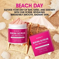 Bikini Area Exfoliator with 10% AHA+BHA & Turmeric Even Skin Tone Exfoliating Body Scrub