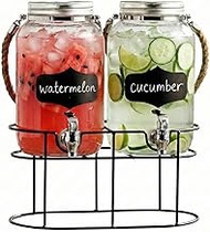 Style Setter Trent 210570-GB Beverage High Quality Cold Drink Dispenser w/ 3.8 Liter Each Capacity G