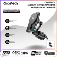 CHOETECH MagLeap T231-F | Qi2 15W Wireless Car Charger | MagSafe Fast Charging Magnetic Holder