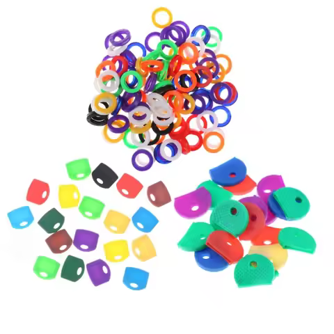 10/20/32Pcs Colorful Silicone Key Caps, Flexible Durable Key Identifier Tags for Key Classification