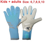 A26 Predator Goalkeeper Gloves Childrens Football Training Gloves Goalkeeper For Kids Light Blue
