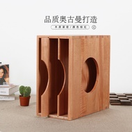Solid Wood Vinyl Record Stand 40cm LP Old Record Storage Stand CD Blu-CD Storage Box LP Vinyl Displa