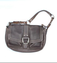 Coach Brown Shoulder Bag Purse Pebbled Leather D0773-F10893 Chelsea