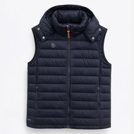 [WildLand] Women 700FP Detachable Hood Light Warm Down Vest.central Zipper Cardigan Hooded Vest 0B32