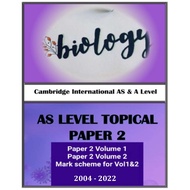 Cambridge  A Level Topical BIOLOGY-PAPER 2 (2004-2022)&gt;PAST YEAR PAPER