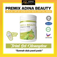 𝙏𝙧𝙞𝙖𝙡 𝙋𝙖𝙘𝙠 Adina Beauty HQ Susu Honeydew Premix Meal Replacement Untuk Kesihatan Mata dan Dalaman