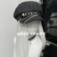 y2k Hat y3k Jewelry y3k y2k Mine Series Original Asian Culture Beret Metal Cool Cowboy Gray Sweet y2