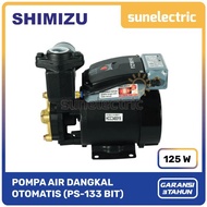 Best! Shimizu Ps-133 Pompa Air Dangkal (125 W) Daya Hisap 9 Meter