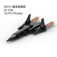 Đồ Chơi Lắp Ráp Máy Bay Quân Sự SR-71 Blackbird Có Chân Đế Có Thể Xoay Tự Do MOC Block Dành Cho Trẻ 