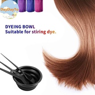 DayDayTo Hair Dye Brush And Bowl Set Ear Caps Dye Mixer Hair Tint Dying Coloring Applicator Dye Tool