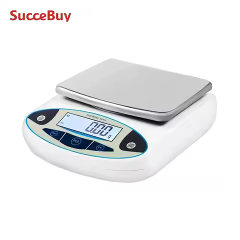 SucceBuy KitchenScale 5000g x 0.01g Lab Analytical Balance W/ LCD Backlit Screen Digital Weight Mini
