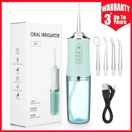 USB Electric Oral Irrigator Portable Dental Water Flosser Rechargeable Water Jet Floss Pick 4 Jet Ti