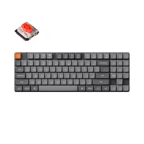 Keychron K13 Max QMK/VIA Wireless Custom Mechanical Keyboard White Backlight Low Profile Gateron Swi