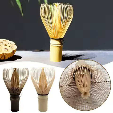 Traditional Bamboo Matcha Whisk Reusable Multifunctional Matcha Green Tea Powder Whisk Japanese Tea 