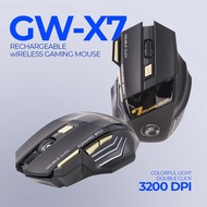 IMICE Gaming Mouse Silent Wireless Optical 2.4GHz RGB Recharge 3200DPI - GW-X7
