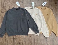 外國預訂 5色選 carhartt WIP vista sweat 刺繡logo 洗水感長袖 衛衣